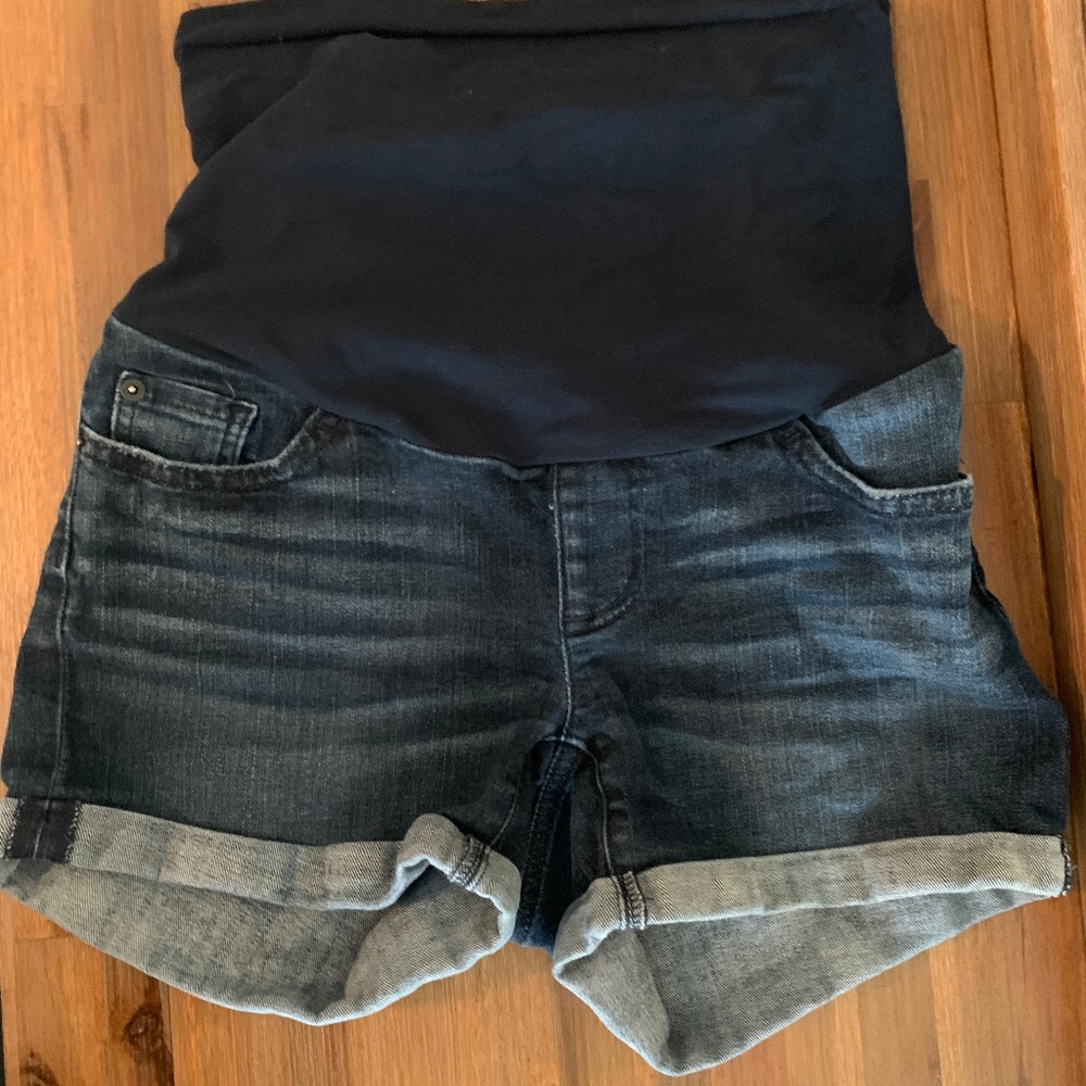 A Pea in the Pod Maternity Blue Jean Shorts Size S